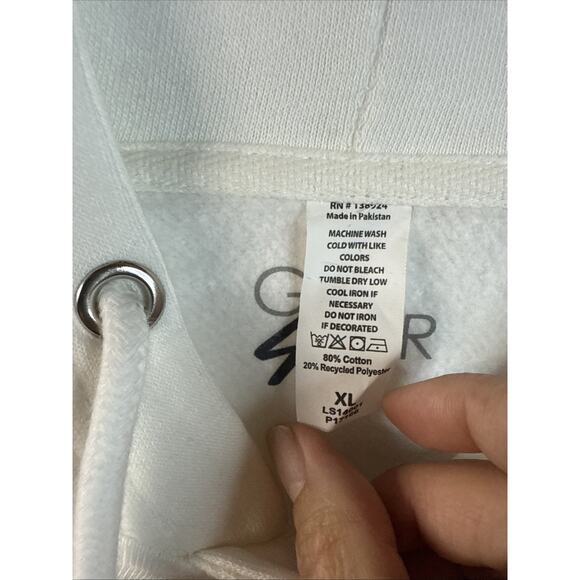 G-III 4 Her By Carl Banks Htown Hoodie White XL - Picture 4 of 5